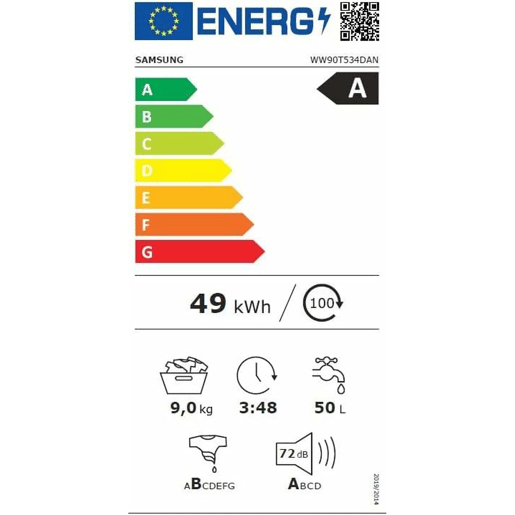 Máquina de lavar Samsung WW90T534DAN 60 cm 1400 rpm 9 kg