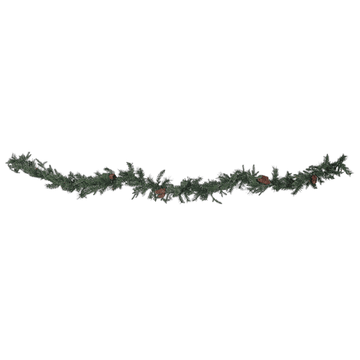 Guirlanda de Natal verde com iluminação LED 270 cm KAMERUN
