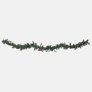 Guirlanda de Natal verde com iluminação LED 270 cm KAMERUN