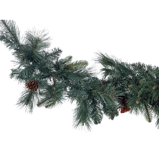Guirlanda de Natal verde com iluminação LED 270 cm KAMERUN