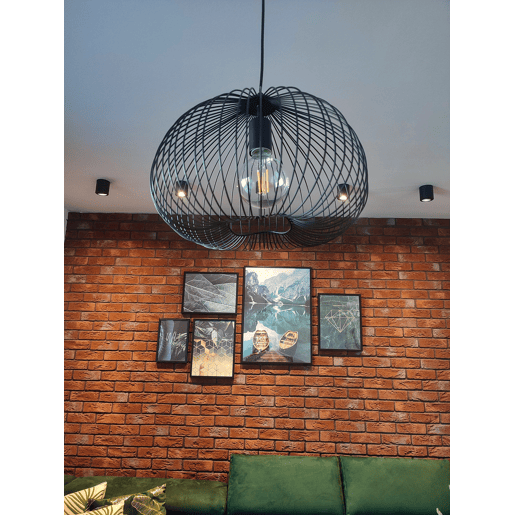 Candeeiro suspenso TORDINO Metal Preto