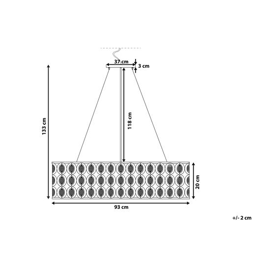 Candeeiro suspenso TENNA Metal Prateado