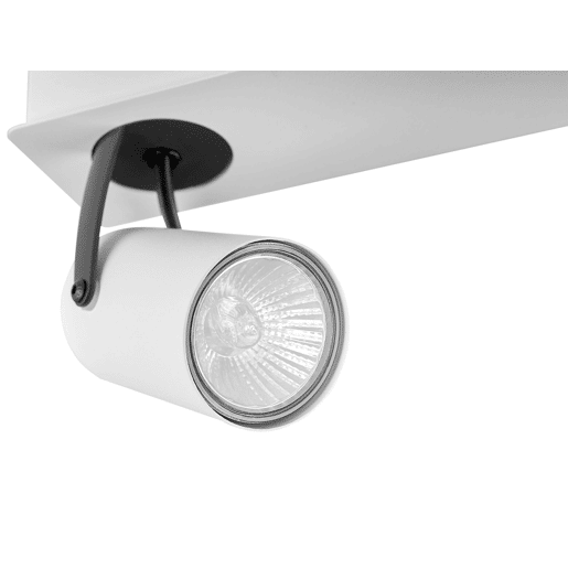 Candeeiro com 4 focos KLIP Ajustável Metal Branco