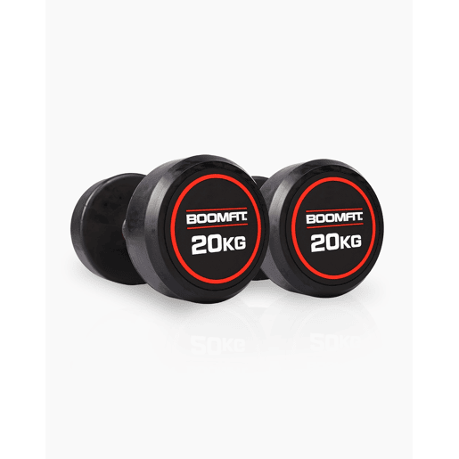 Halteres Redondos de Musculação 20Kg (Par) - BOOMFIT