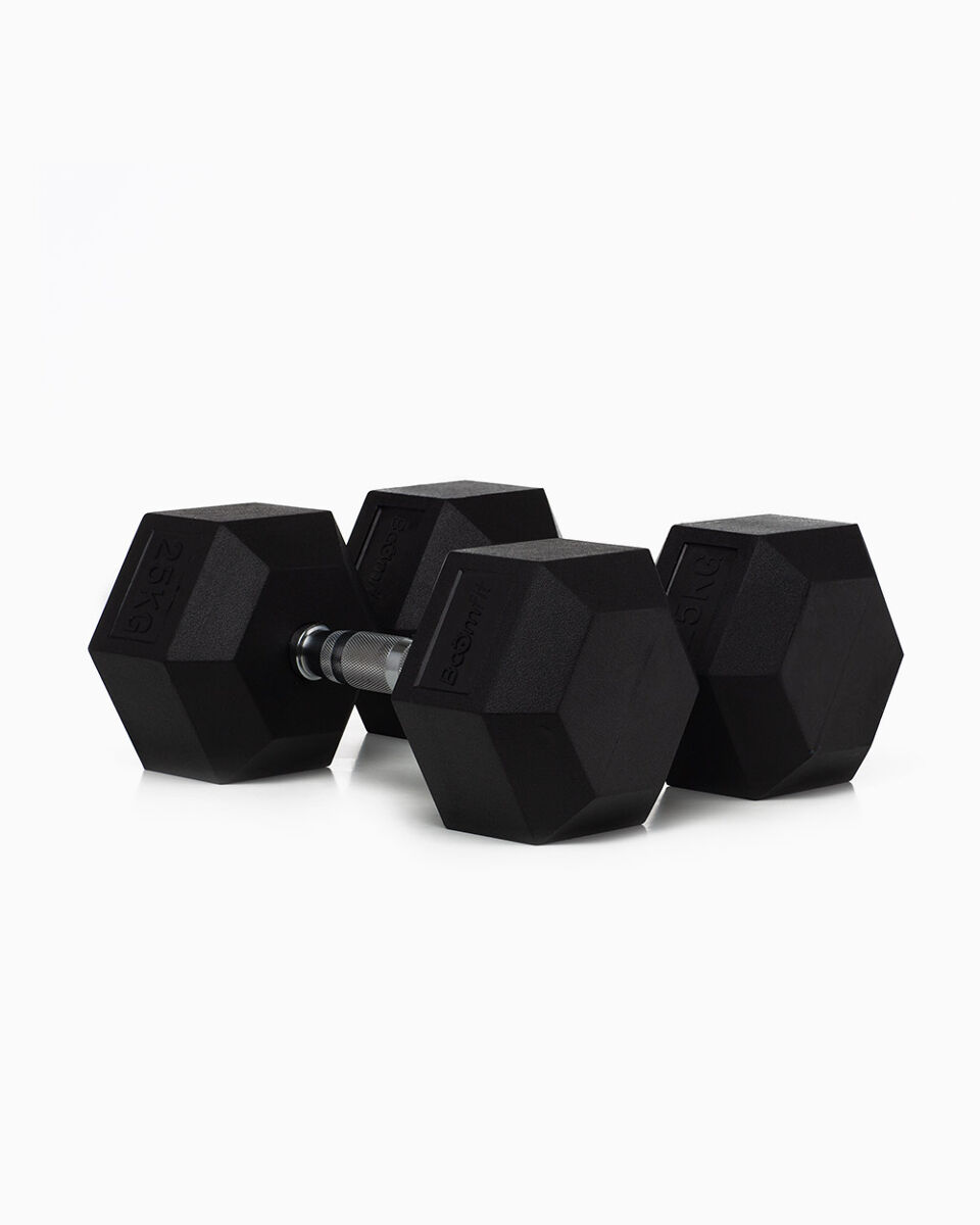 Mancuernas Hexagonales 25Kg (Pareja) - BOOMFIT