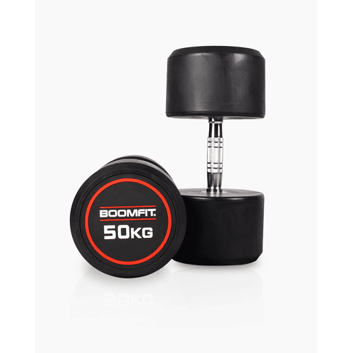 Halteres Redondos de Musculação 50Kg (Par) - BOOMFIT