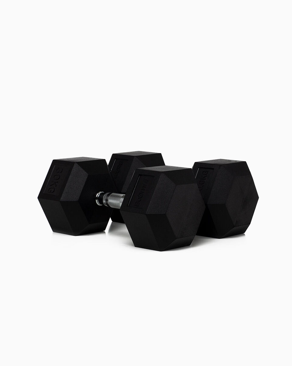 Mancuernas Hexagonales 30Kg (Pareja) - BOOMFIT