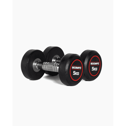 Halteres Redondos de Musculação 5Kg (Par) - BOOMFIT