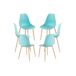 Pack 6 Sillas Mykle Pack 6 Sillas Mykle Azul Talco
