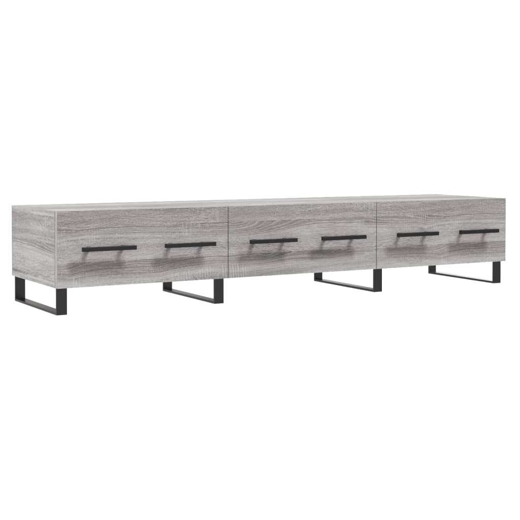 mueble de tv madera de ingenieria gris sonoma 150x36x30 cm