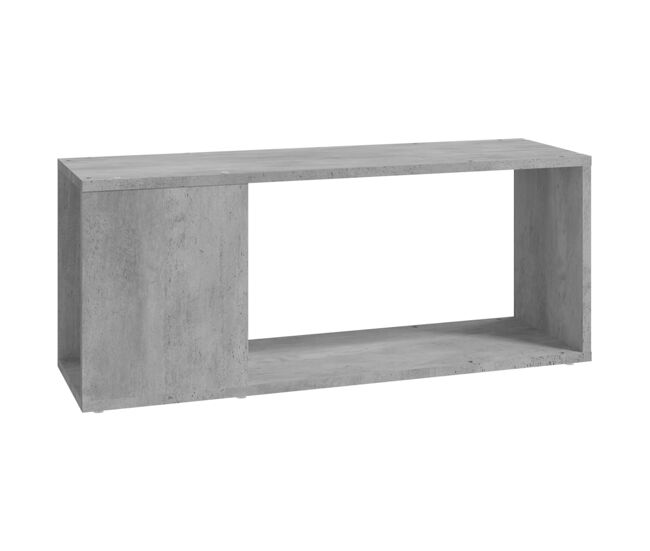 Mueble para tv madera contrachapada gris hormigón 80x24x32 cm