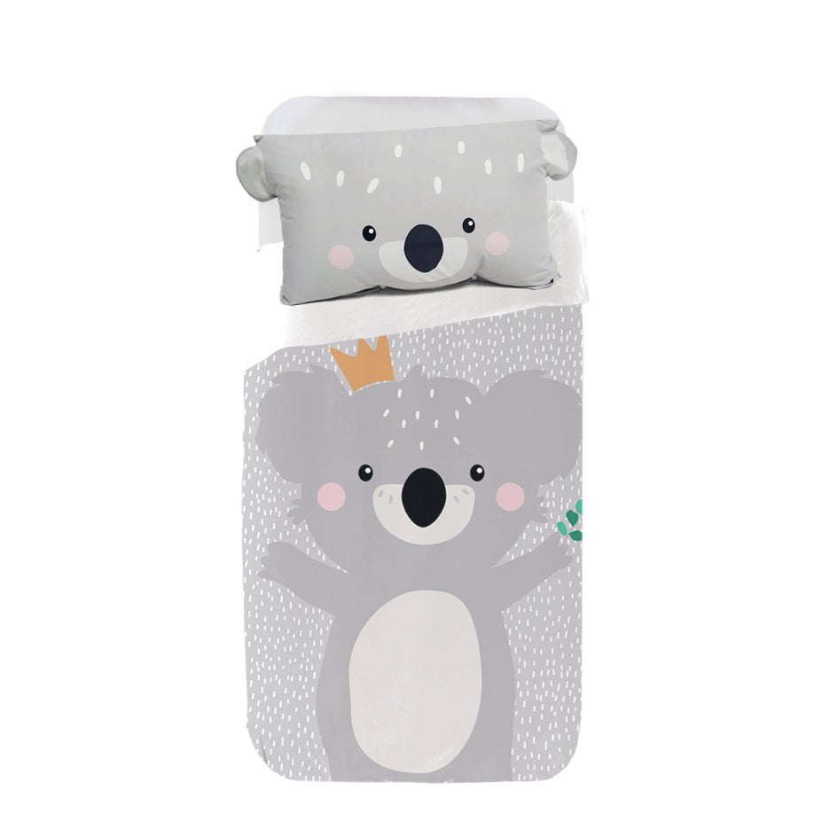 Juego de funda nórdica infantil koala koala - gris - cama90 (160x270)