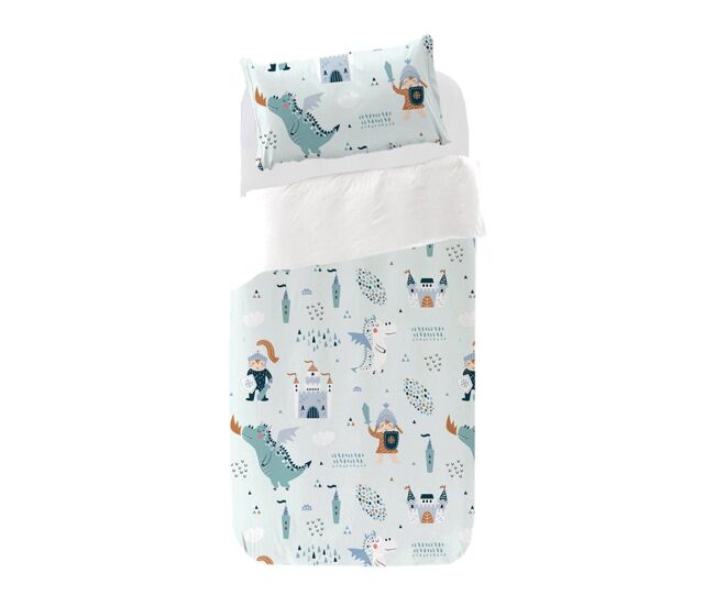 Juego de funda nórdica infantil - azul - cama90 (160x270)