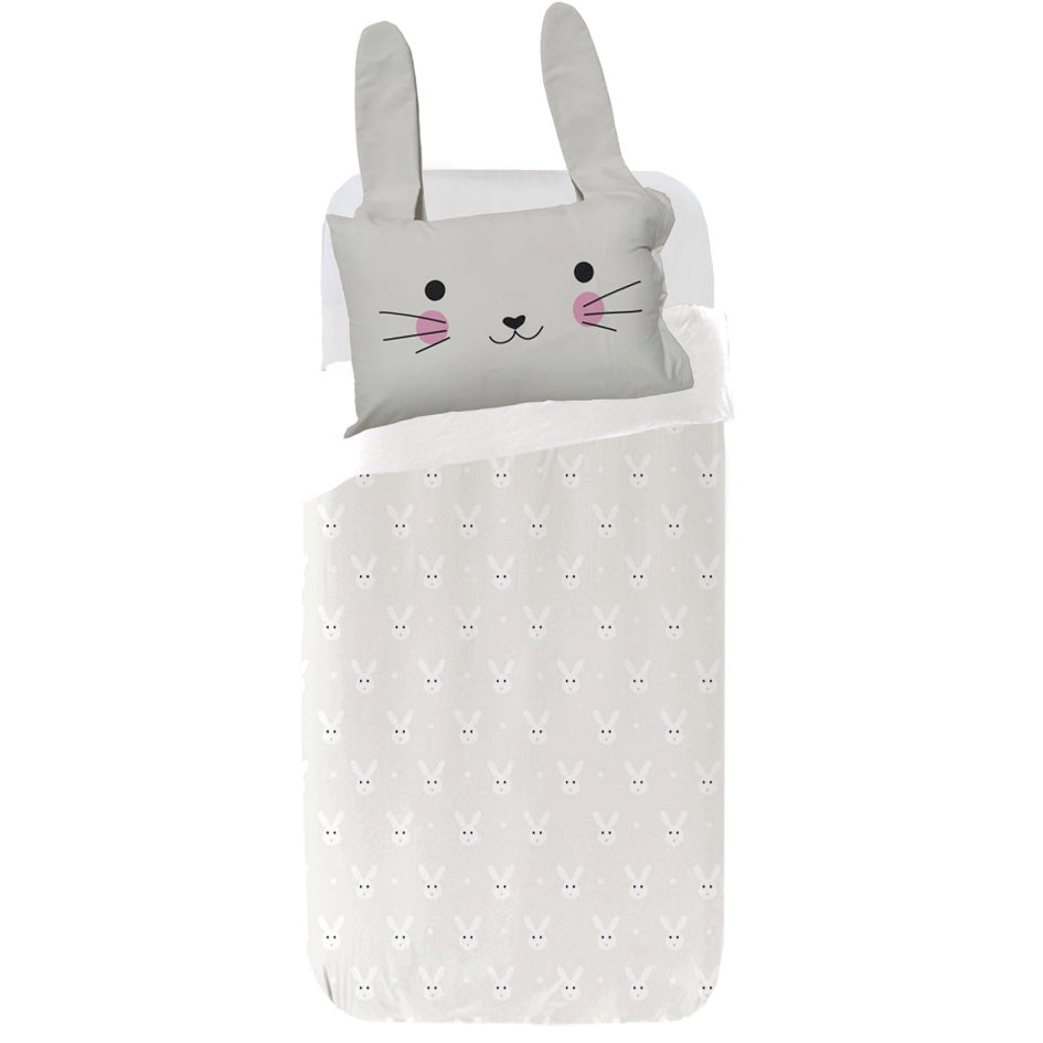 Juego de funda nórdica infantil - blanco - cama90 (160x270)