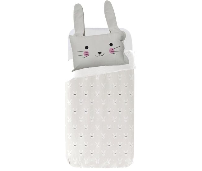 Juego de funda nórdica infantil - blanco - cama90 (160x270)