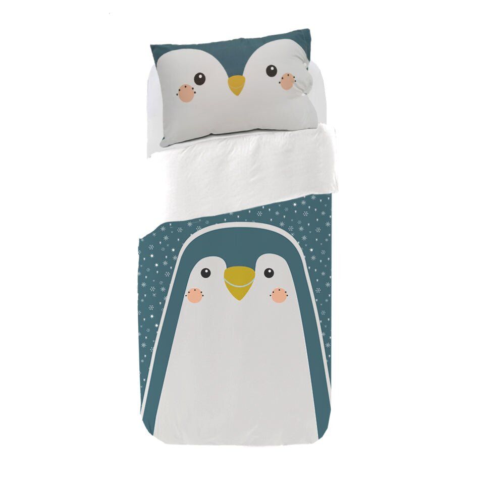 Juego de funda nórdica infantil - azul - cama90 (160x270)