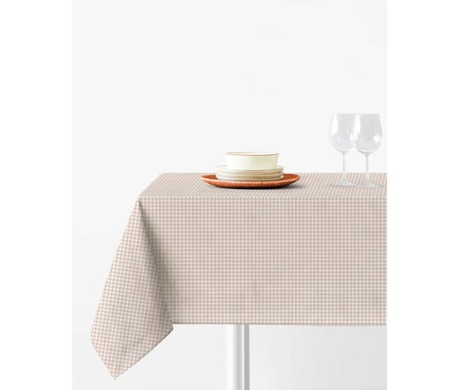 Mantel vichy - beige - mesa 90x140 (160x210)