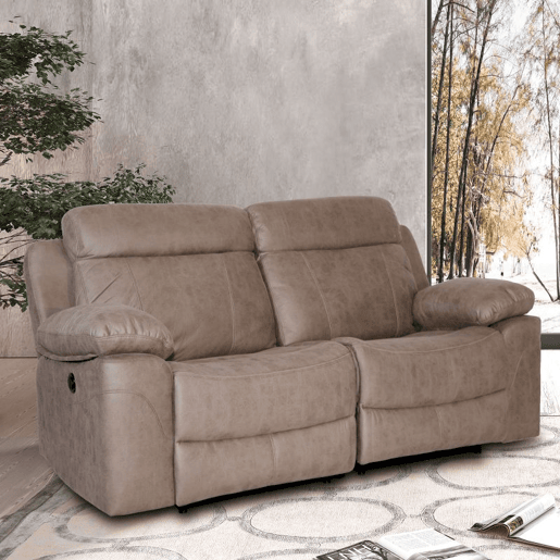 Sofá de 2 lugares para relaxar Nellie Cimento 164 x 102 x 96 cm