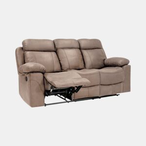 Sofá de 3 lugares para relaxar Nellie Cimento 208 x 101 x 97 cm