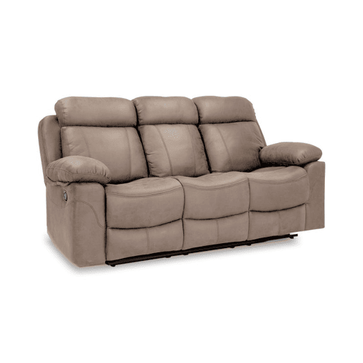 Sofá de 3 lugares para relaxar Nellie Cimento 208 x 101 x 97 cm Sofá de 3 lugares para relaxar Nellie Cimento 208 x 101 x 97 cm