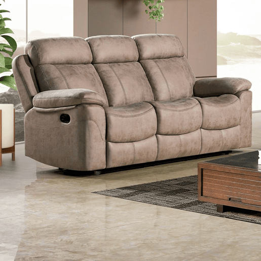 Sofá de 3 lugares para relaxar Nellie Cimento 208 x 101 x 97 cm Sofá de 3 lugares para relaxar Nellie Cimento 208 x 101 x 97 cm