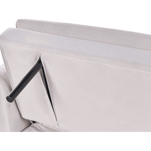 Sofá-cama VETTRE Veludo Creme claro 3 lugares Sofá-cama VETTRE Veludo Creme claro 3 lugares