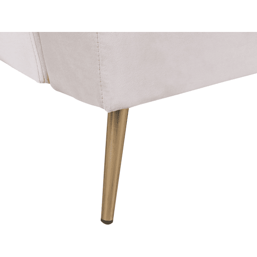 Sofá-cama VETTRE Veludo Creme claro 3 lugares Sofá-cama VETTRE Veludo Creme claro 3 lugares