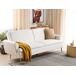 Beliani Sofá cama Terciopelo VETTRE Beliani Sofá cama Terciopelo VETTRE Blanco/ Beige