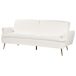 Beliani Sofá cama Terciopelo VETTRE Beliani Sofá cama Terciopelo VETTRE Blanco/ Beige