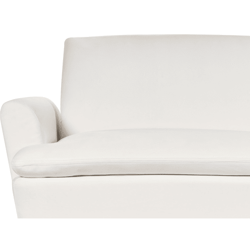 Sofá-cama VETTRE Veludo Branco creme 3 lugares