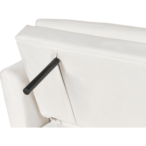 Sofá-cama VETTRE Veludo Branco creme 3 lugares