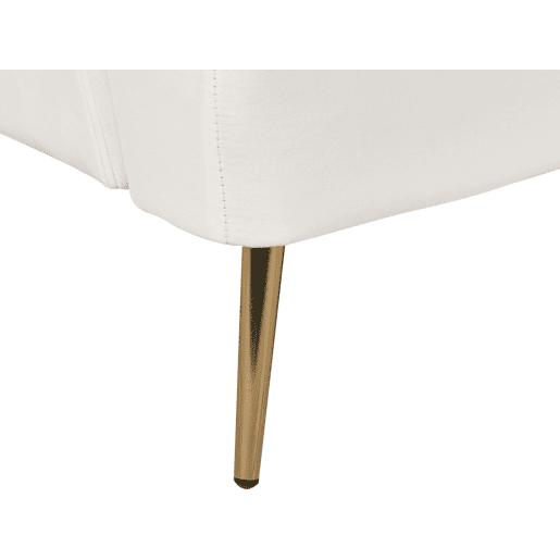 Sofá-cama VETTRE Veludo Branco creme 3 lugares