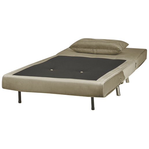Beliani Sofá-cama Veludo FARRIS Beliani Sofá-cama Veludo FARRIS