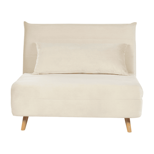 Beliani Sofá-cama Veludo SETTEN