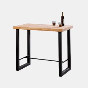 Mesa alta Loft Carvalho selvagem - Preto 120 x 100 x 70cm cm
