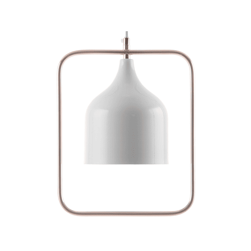 Candeeiro suspenso MAVONE Metal Branco Candeeiro suspenso MAVONE Metal Branco
