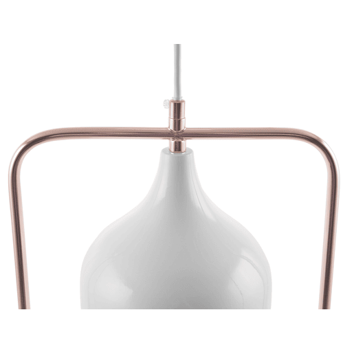 Candeeiro suspenso MAVONE Metal Branco Candeeiro suspenso MAVONE Metal Branco