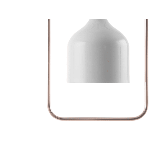 Candeeiro suspenso MAVONE Metal Branco Candeeiro suspenso MAVONE Metal Branco