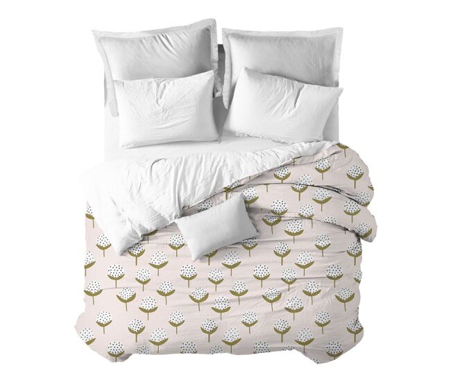 Funda nórdica flor de - beige - cama150 (240x270)