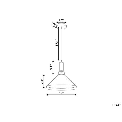 Candeeiro suspenso LIARD Metal Branco Candeeiro suspenso LIARD Metal Branco