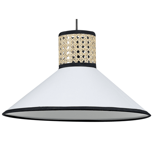 Candeeiro suspenso MANTUA Rattan Branco
