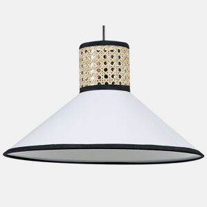 Candeeiro suspenso MANTUA Rattan Branco