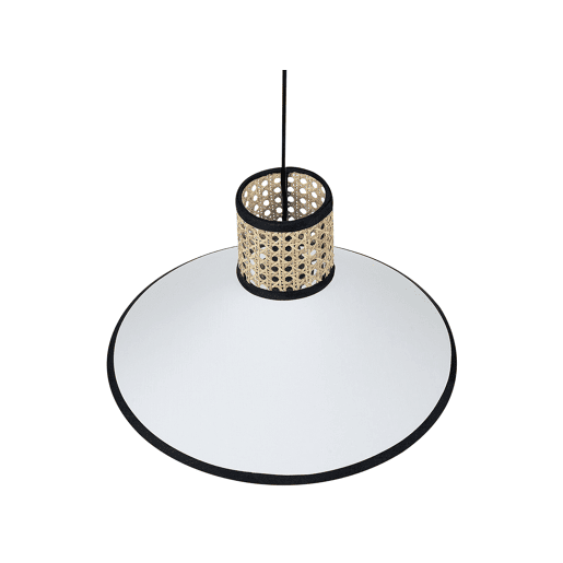 Candeeiro suspenso MANTUA Rattan Branco