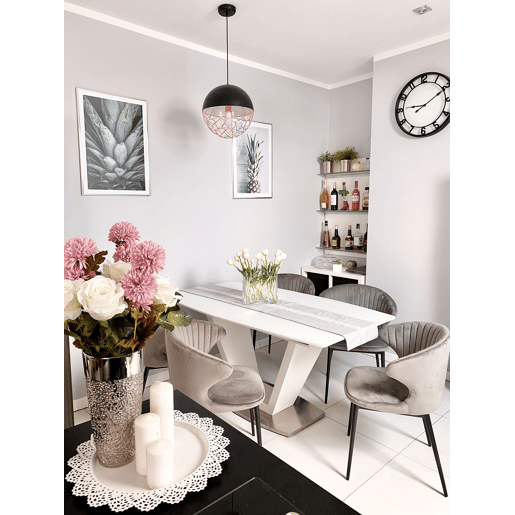Candeeiro suspenso PADMA Metal Preto