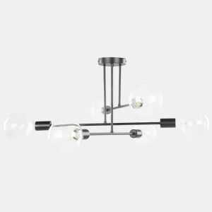 Iluminação de tecto KIDANE Metal Preto