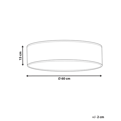 Beliani Iluminação de tecto MAGNO