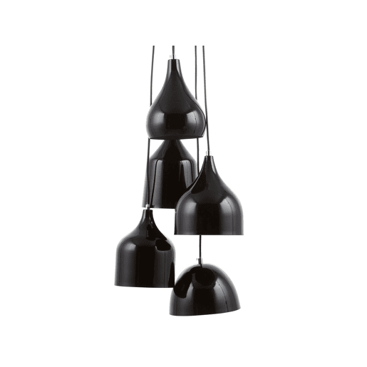 Candeeiro suspenso SAVIO Metal Castanho dourado Preto