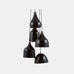 Candeeiro suspenso SAVIO Metal Castanho dourado Preto