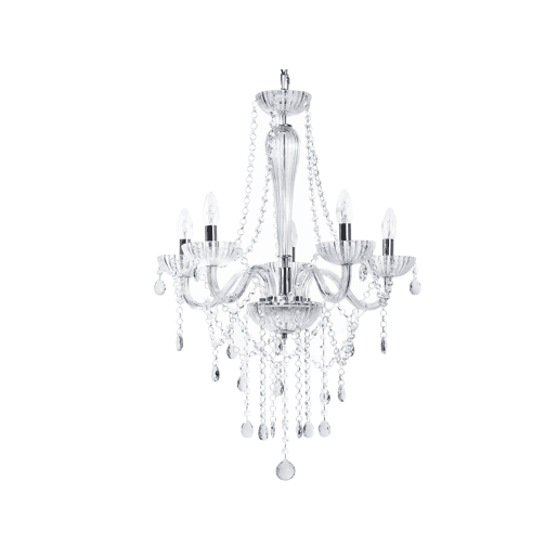 Lustre LOCONE Cristal Prateado Lustre LOCONE Cristal Prateado