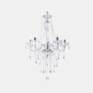 Lustre LOCONE Cristal Prateado